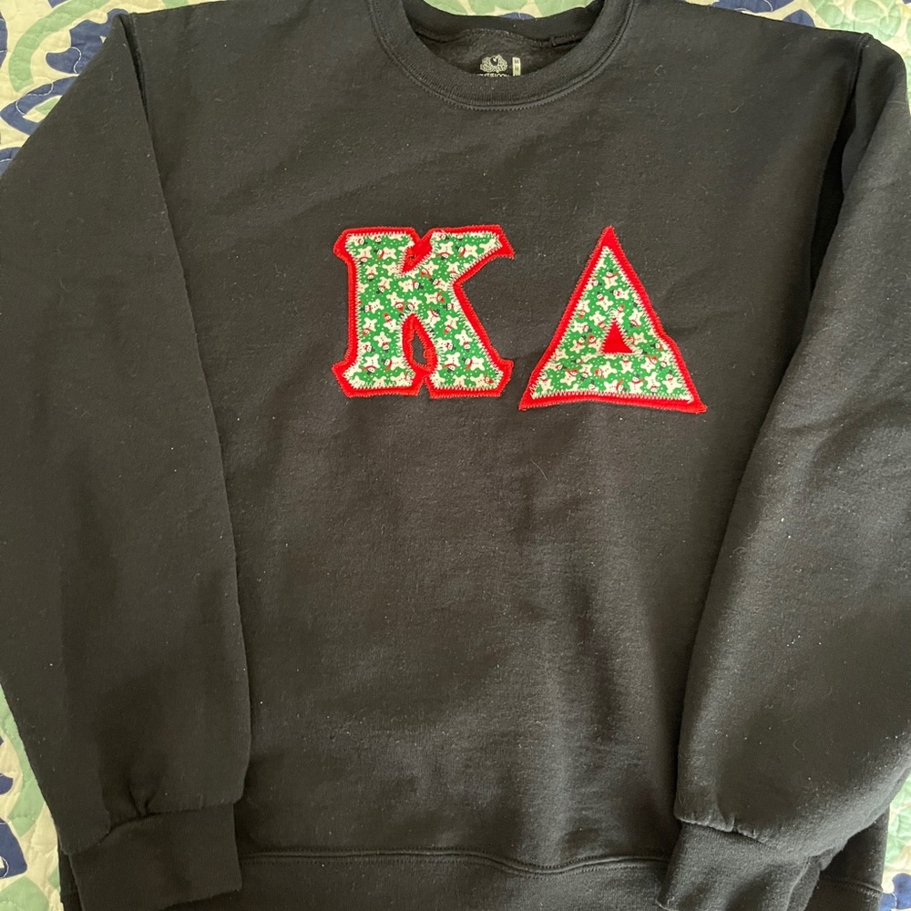 Christmas KD letter sweatshirt
